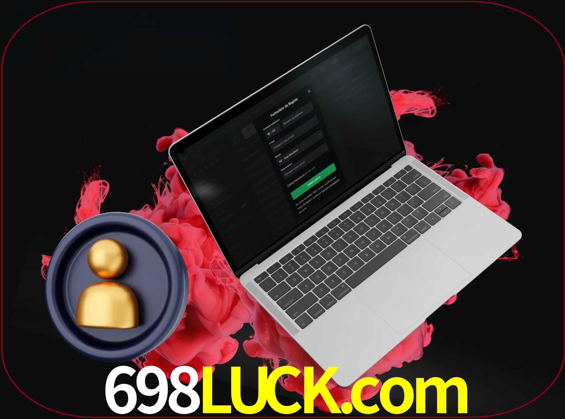 No cabeçalho do site 698luck, clique no botão que o levará a um formulário especial onde terá de introduzir as suas informações actuais.