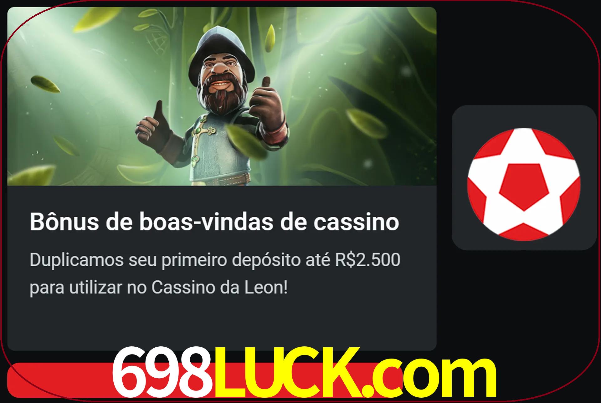 Receba seu dinheiro do bônus de boas-vindas após o primeiro depósito.