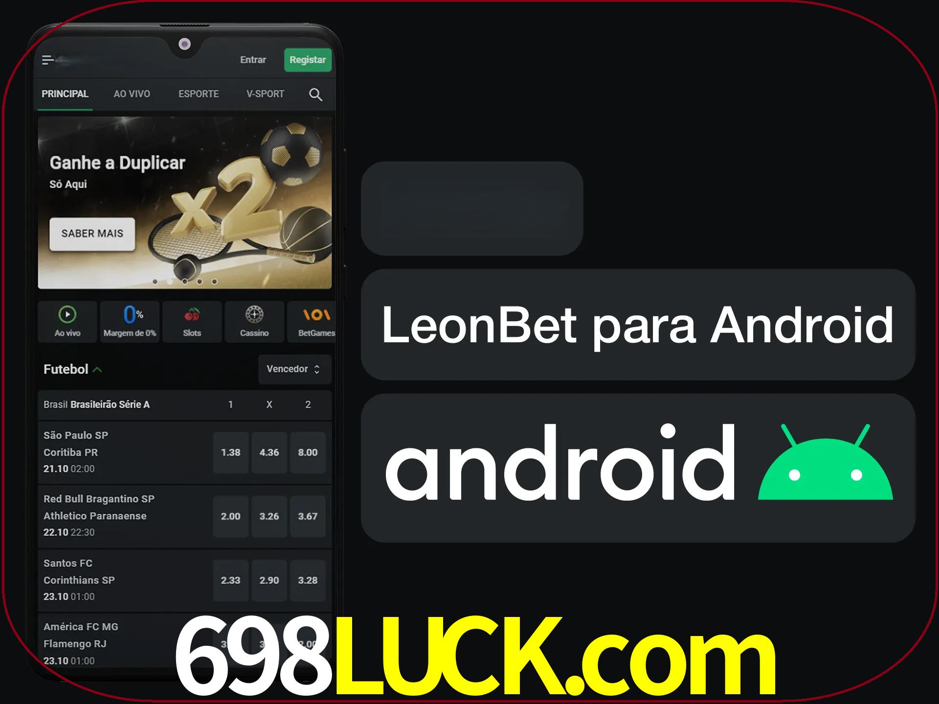 Adquira sua versão poket de LeonBet.